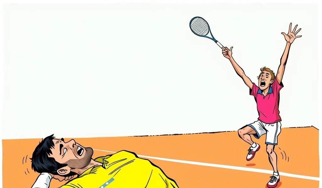 Djokovic Goes Up Two Sets, Loses To A Teenager, Yells At Cameraman